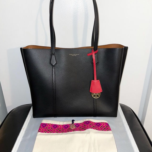 Tory Burch Handbags - Tory Burch Perry Triple Compartment Leather Tote